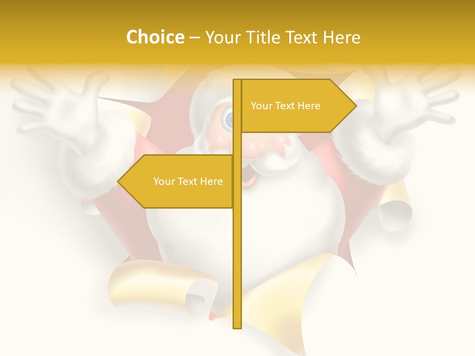 Gold Rip Hat PowerPoint Template