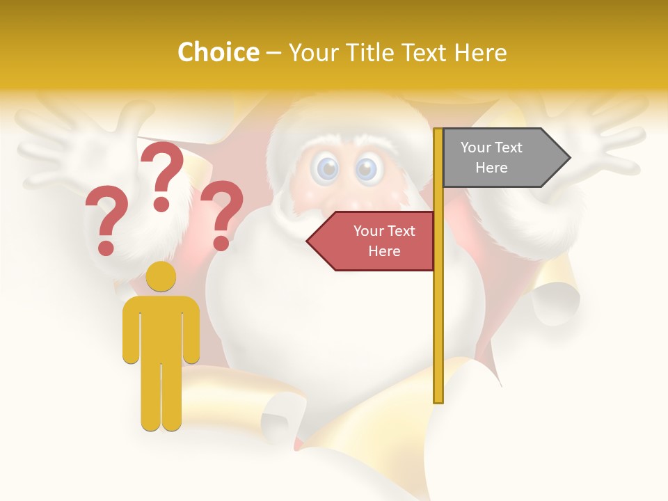 Gold Rip Hat PowerPoint Template