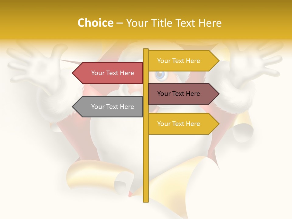 Gold Rip Hat PowerPoint Template