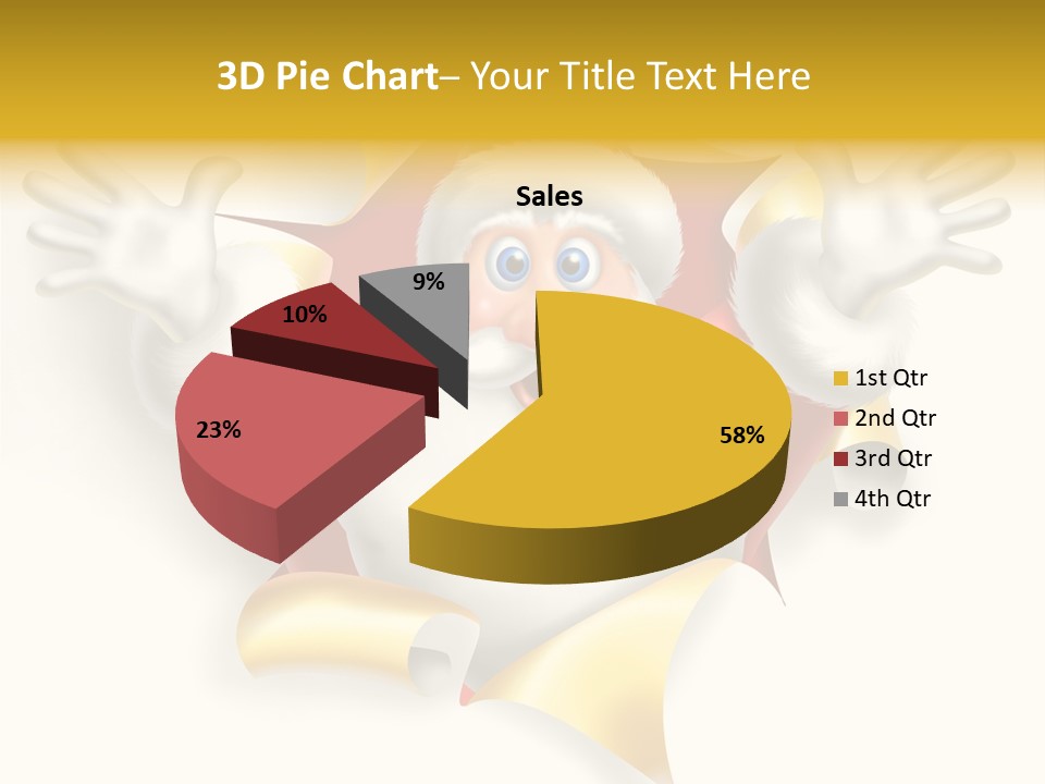 Gold Rip Hat PowerPoint Template