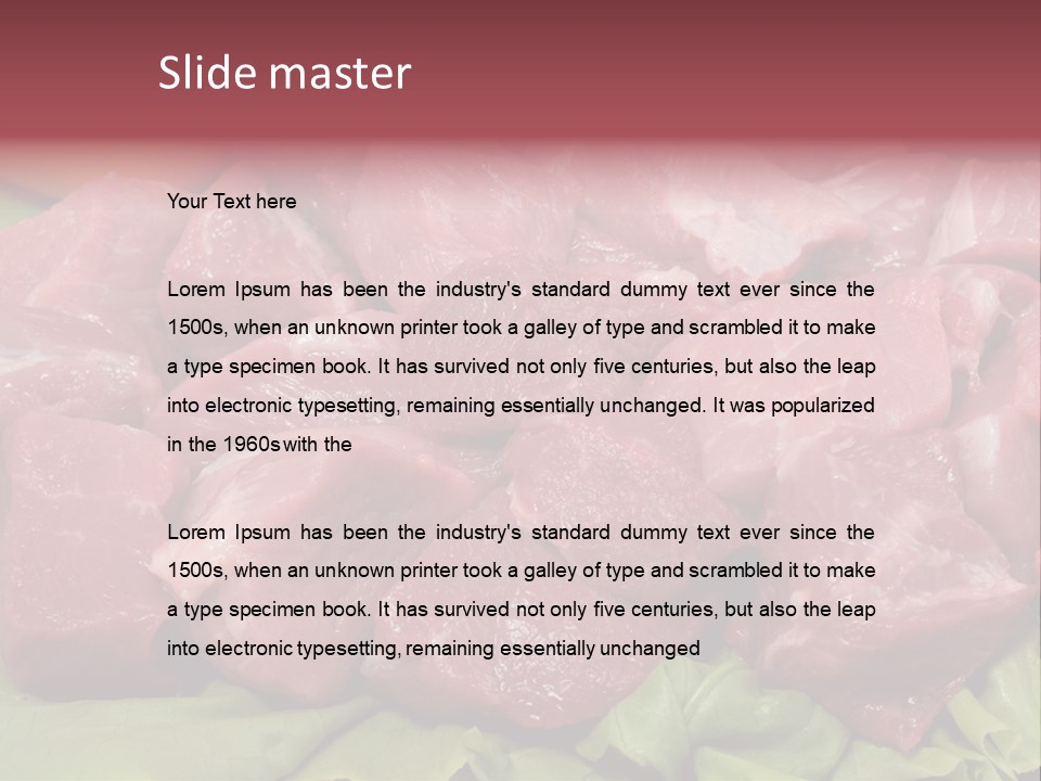 Meal Roast Eat PowerPoint Template