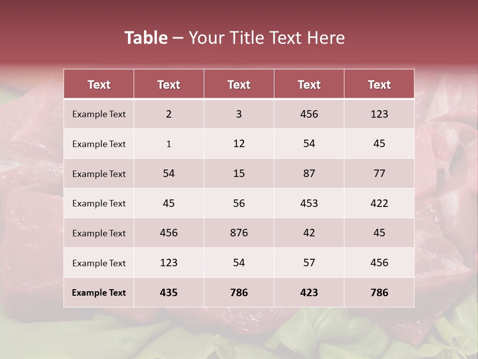 Meal Roast Eat PowerPoint Template