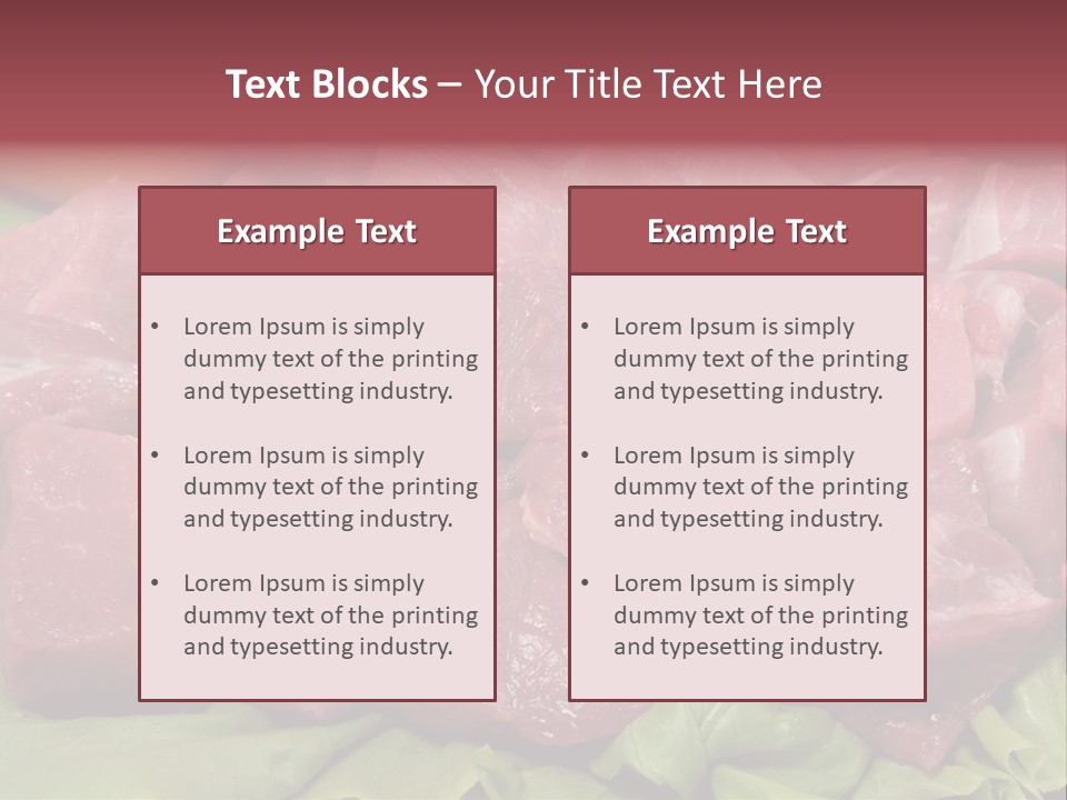 Meal Roast Eat PowerPoint Template