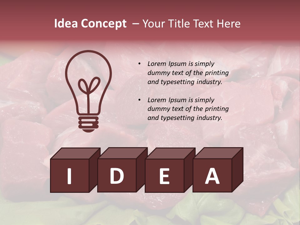 Meal Roast Eat PowerPoint Template