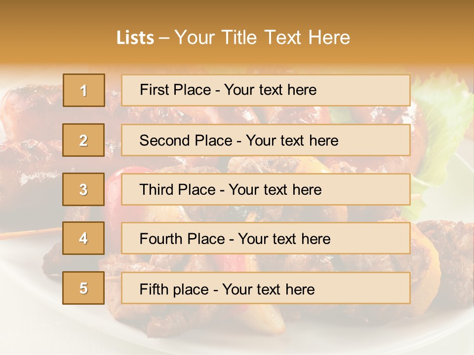 Meat Pork Fast PowerPoint Template