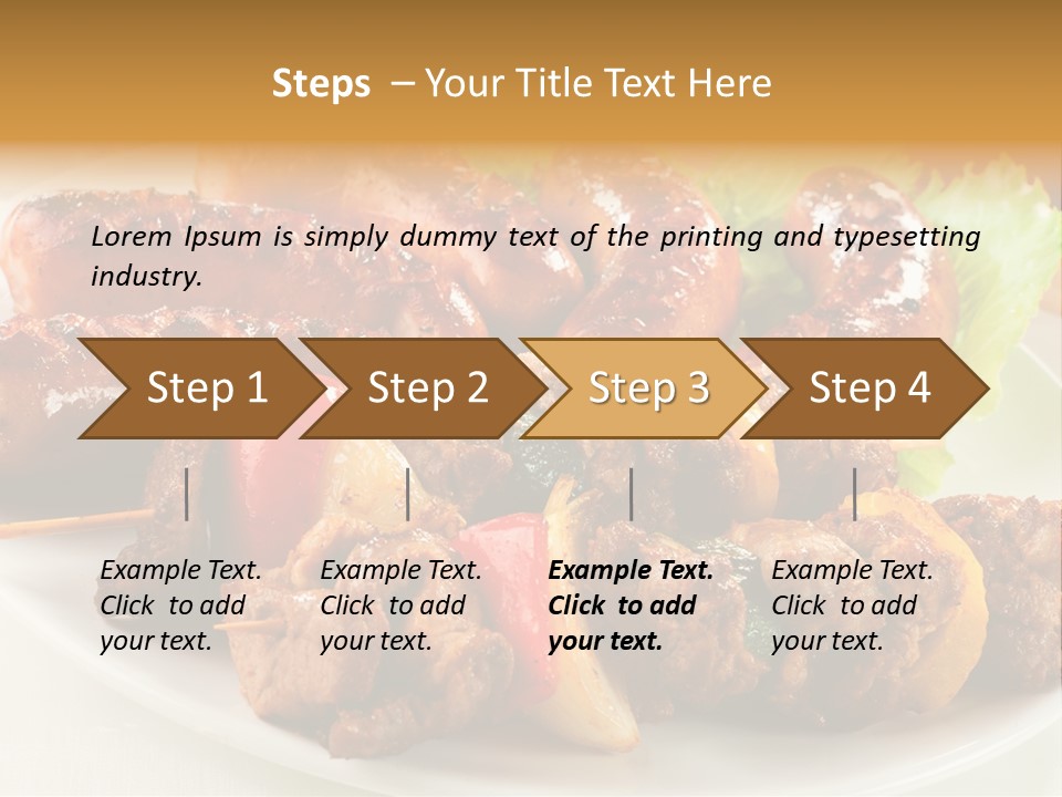 Meat Pork Fast PowerPoint Template