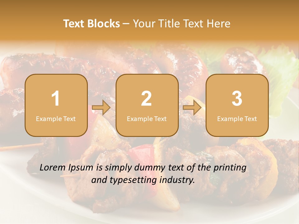 Meat Pork Fast PowerPoint Template