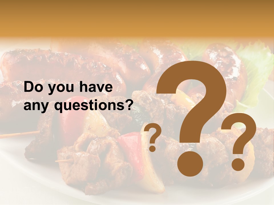 Meat Pork Fast PowerPoint Template