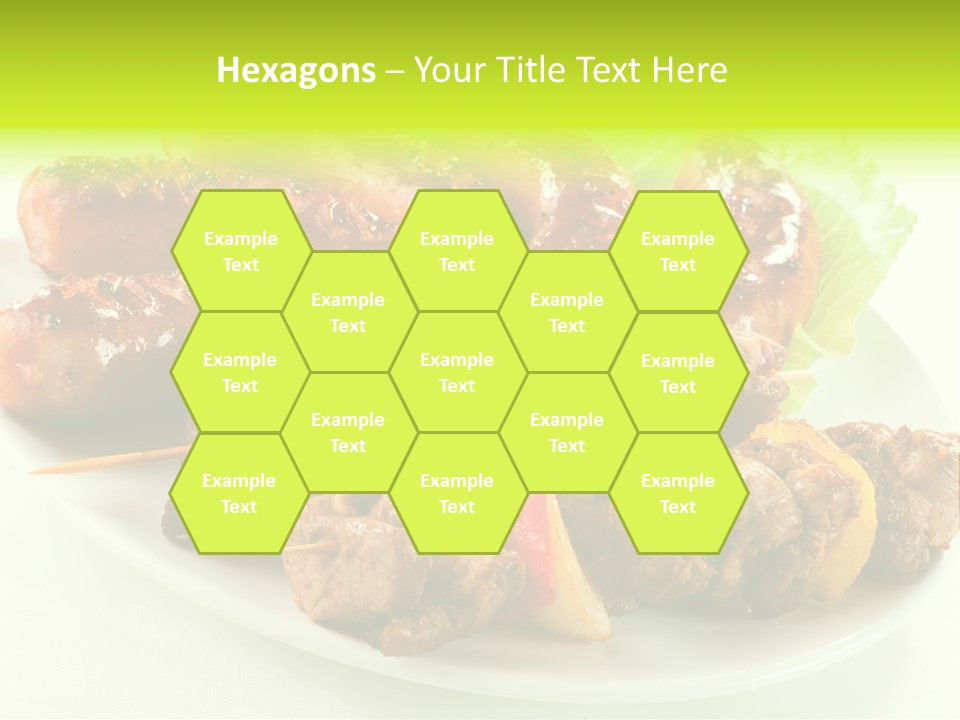 Stick Grill Chicken PowerPoint Template