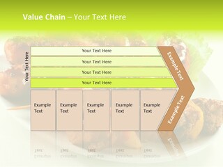 Stick Grill Chicken PowerPoint Template