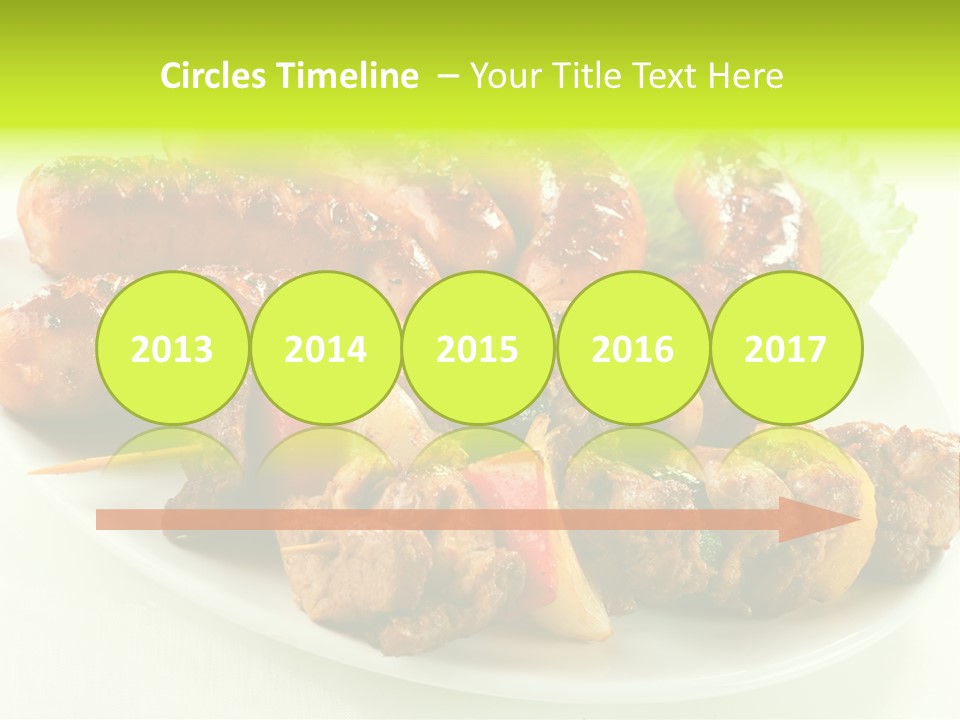 Stick Grill Chicken PowerPoint Template