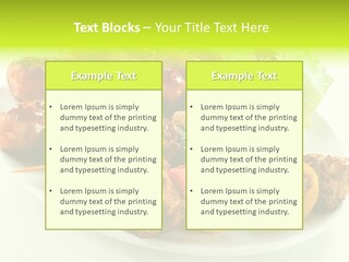 Stick Grill Chicken PowerPoint Template