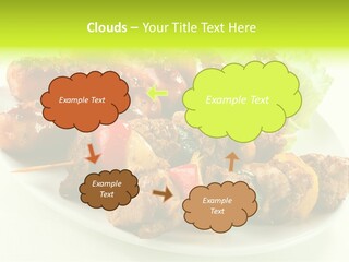Stick Grill Chicken PowerPoint Template