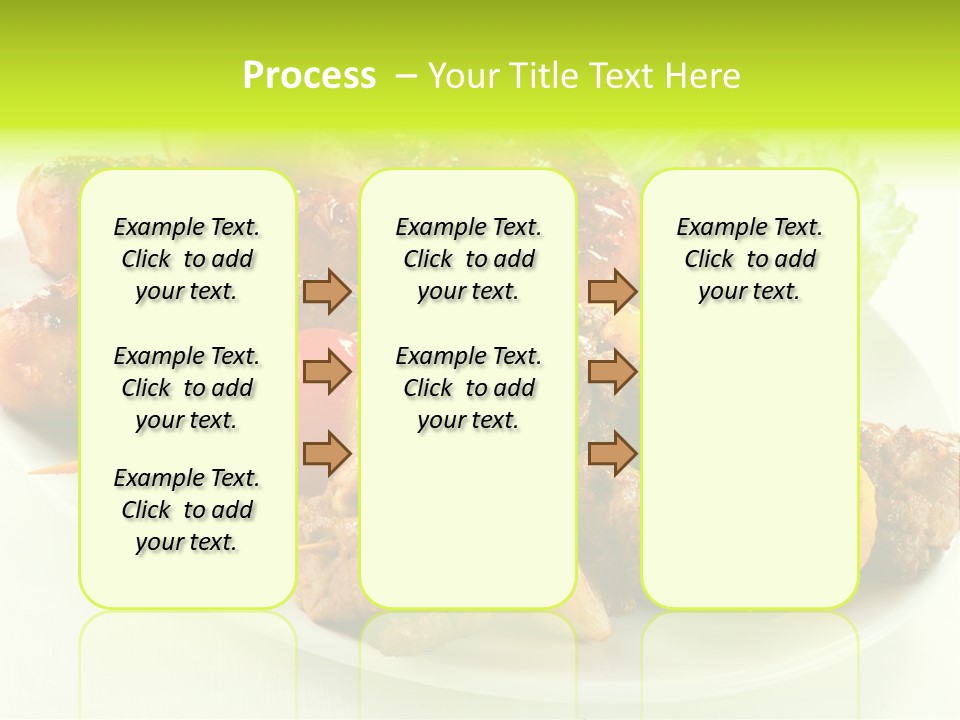 Stick Grill Chicken PowerPoint Template