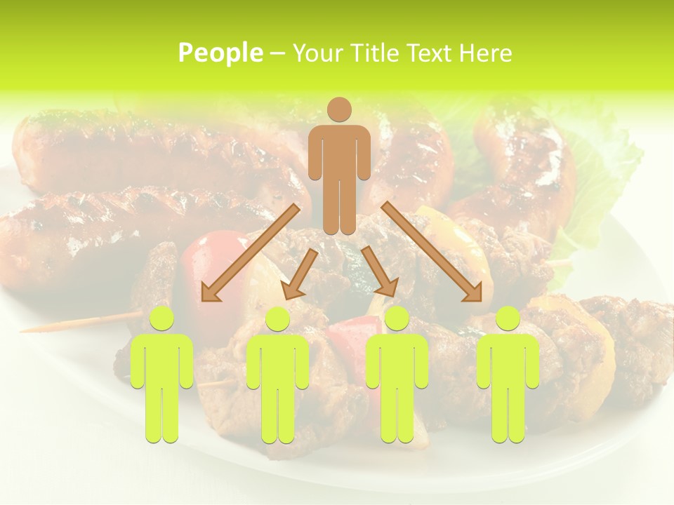 Stick Grill Chicken PowerPoint Template