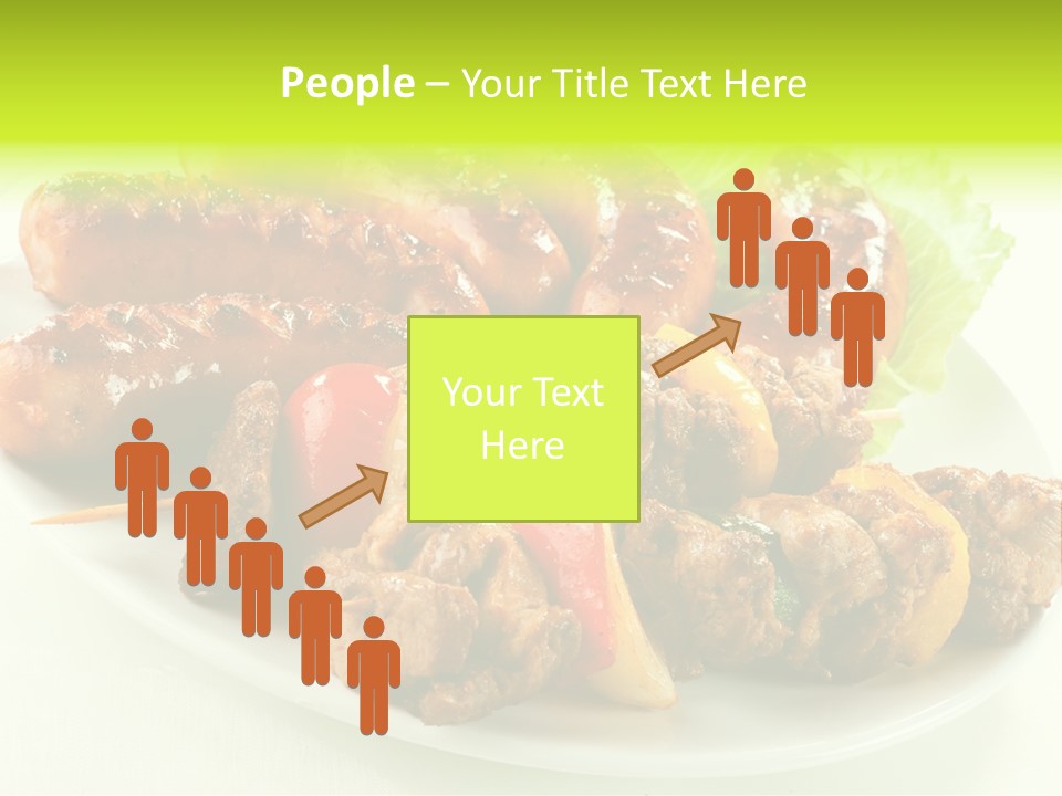 Stick Grill Chicken PowerPoint Template