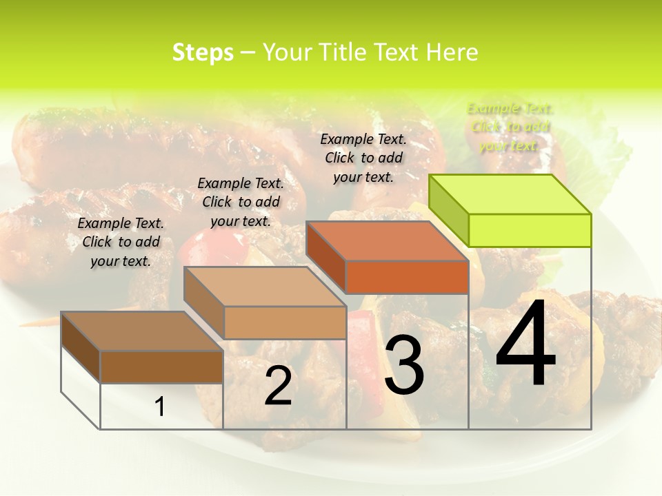 Stick Grill Chicken PowerPoint Template