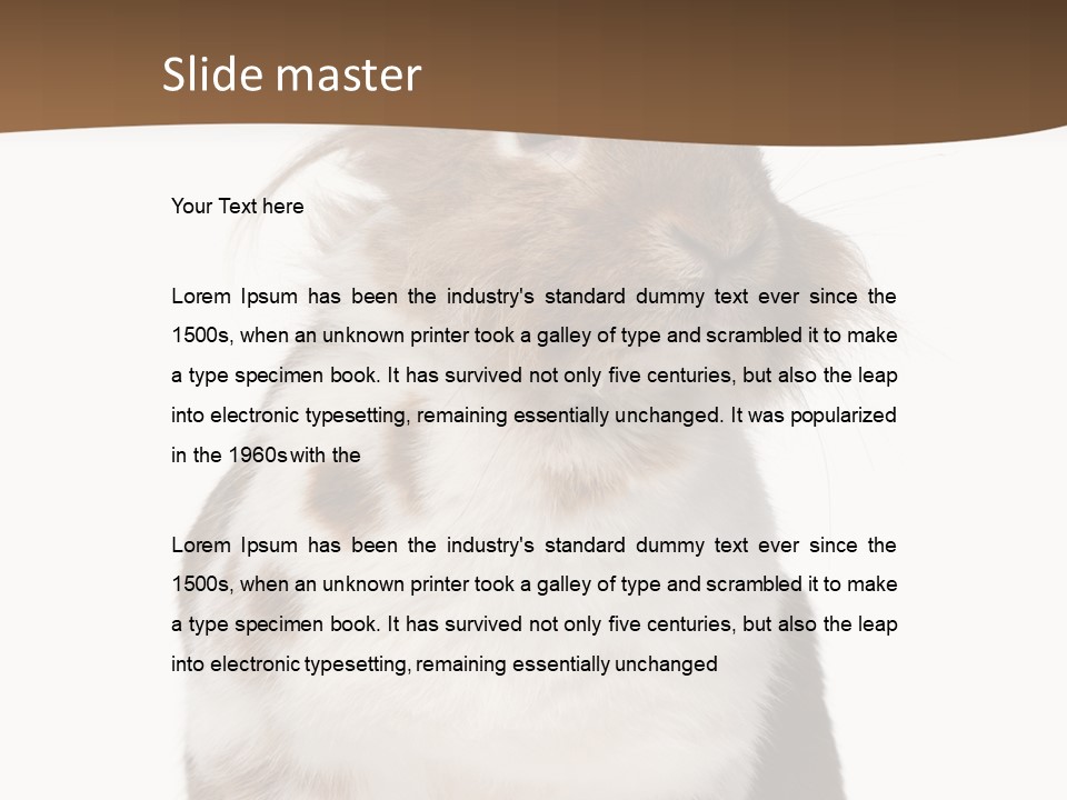 Animal Cut Out Furry PowerPoint Template