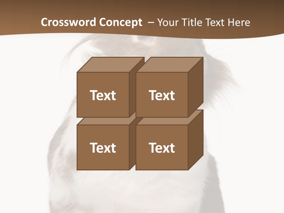 Animal Cut Out Furry PowerPoint Template