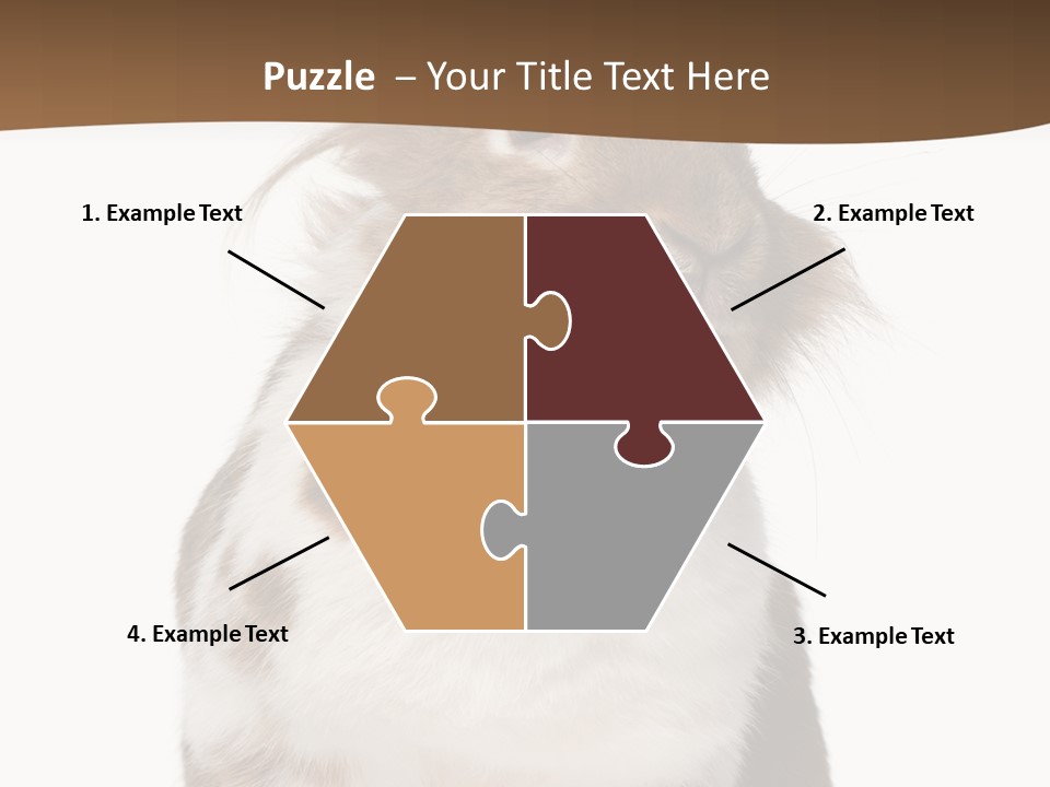 Animal Cut Out Furry PowerPoint Template