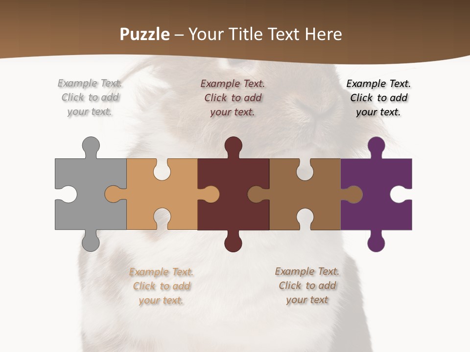 Animal Cut Out Furry PowerPoint Template
