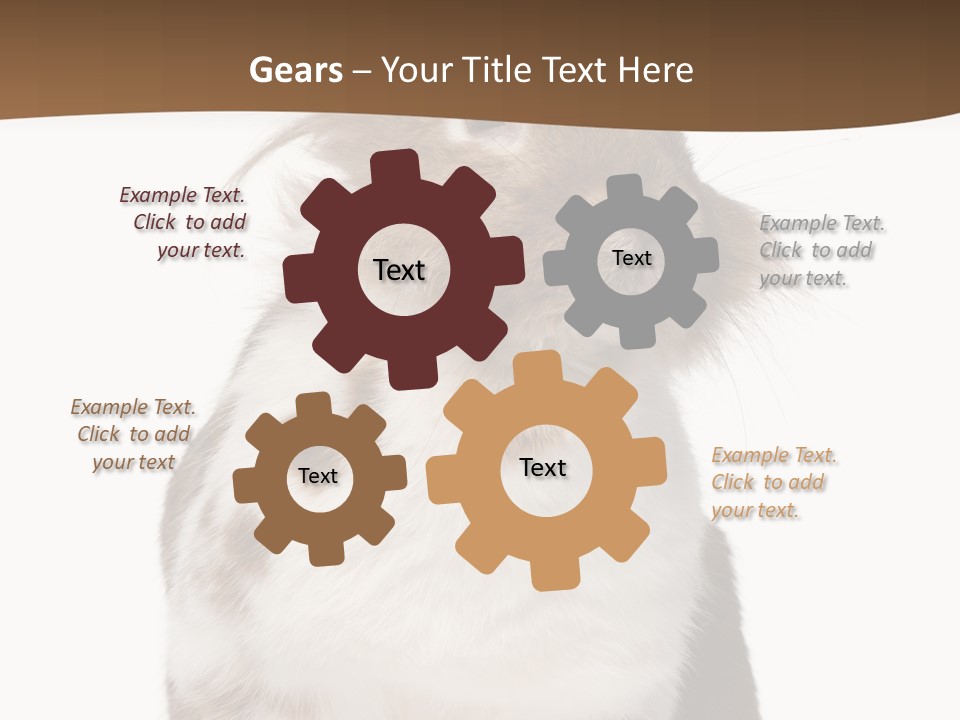 Animal Cut Out Furry PowerPoint Template