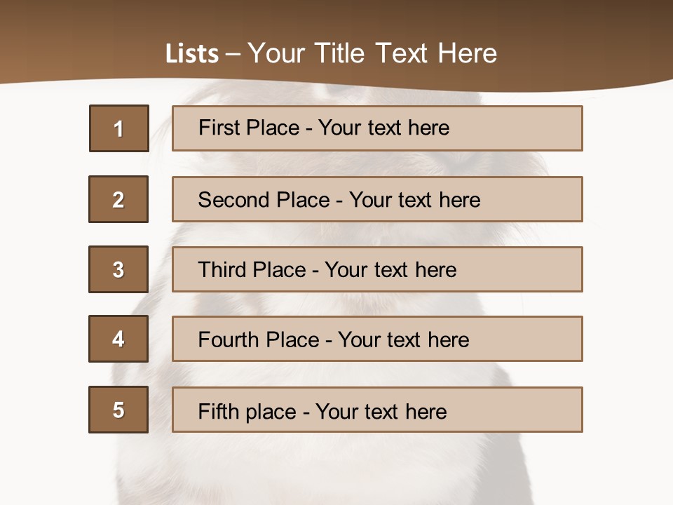 Animal Cut Out Furry PowerPoint Template