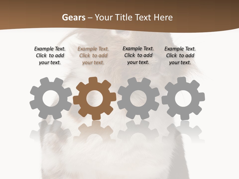 Animal Cut Out Furry PowerPoint Template