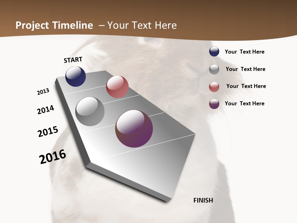 Animal Cut Out Furry PowerPoint Template