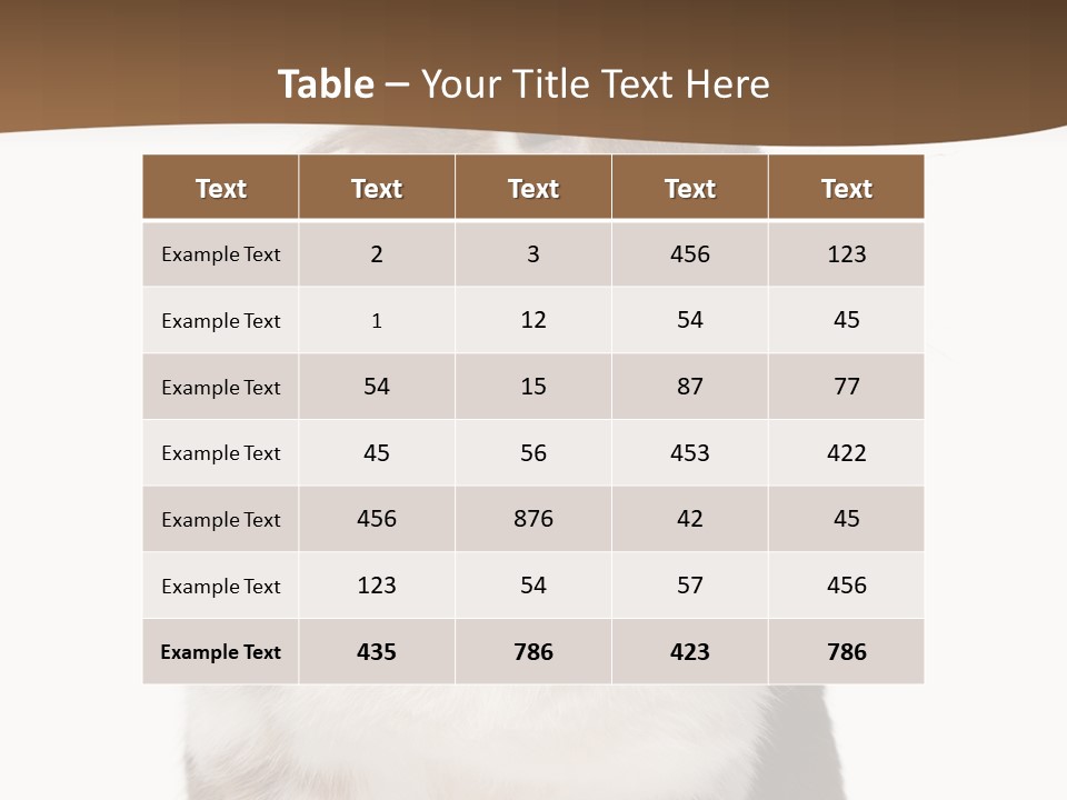 Animal Cut Out Furry PowerPoint Template