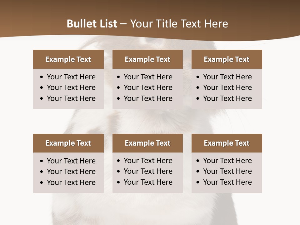 Animal Cut Out Furry PowerPoint Template