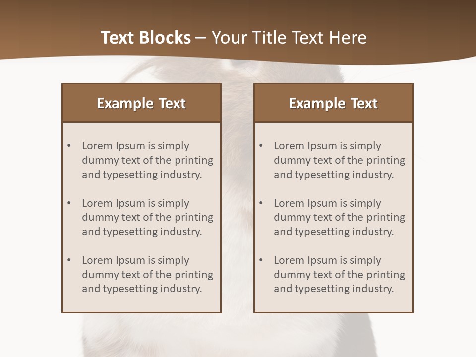 Animal Cut Out Furry PowerPoint Template