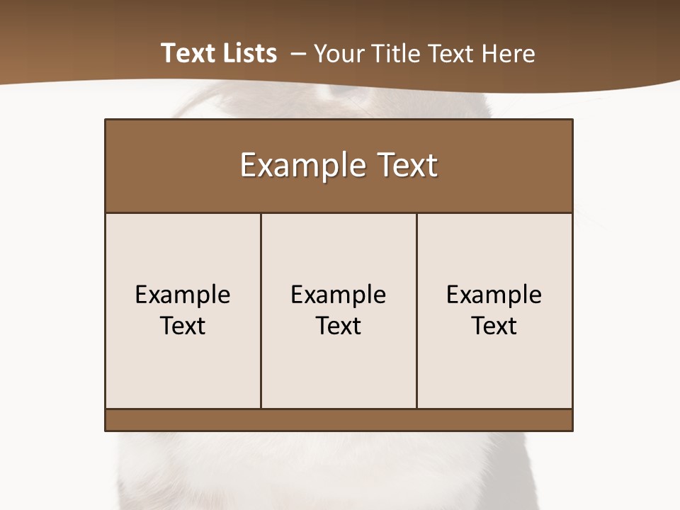 Animal Cut Out Furry PowerPoint Template