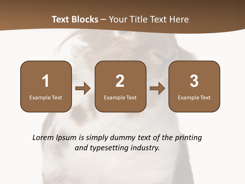 Animal Cut Out Furry PowerPoint Template