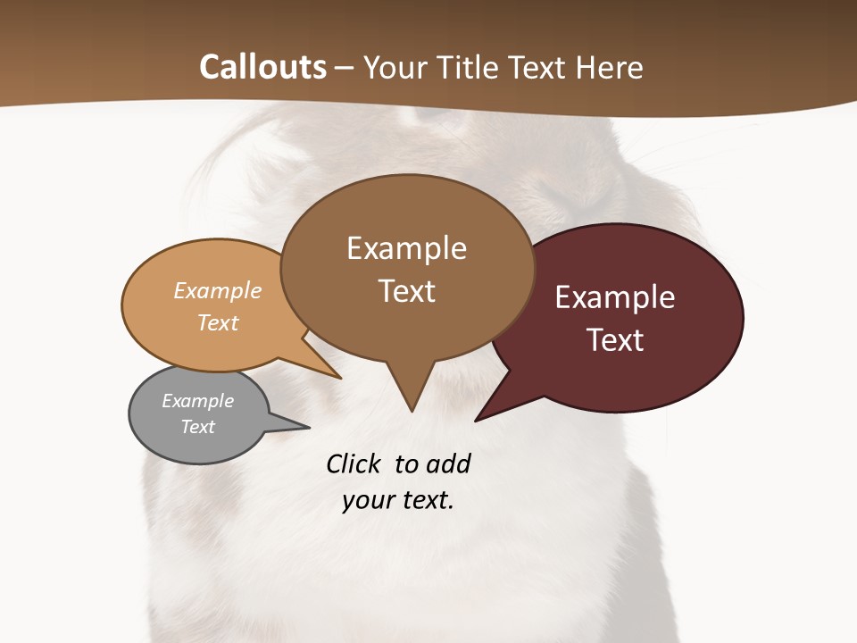 Animal Cut Out Furry PowerPoint Template