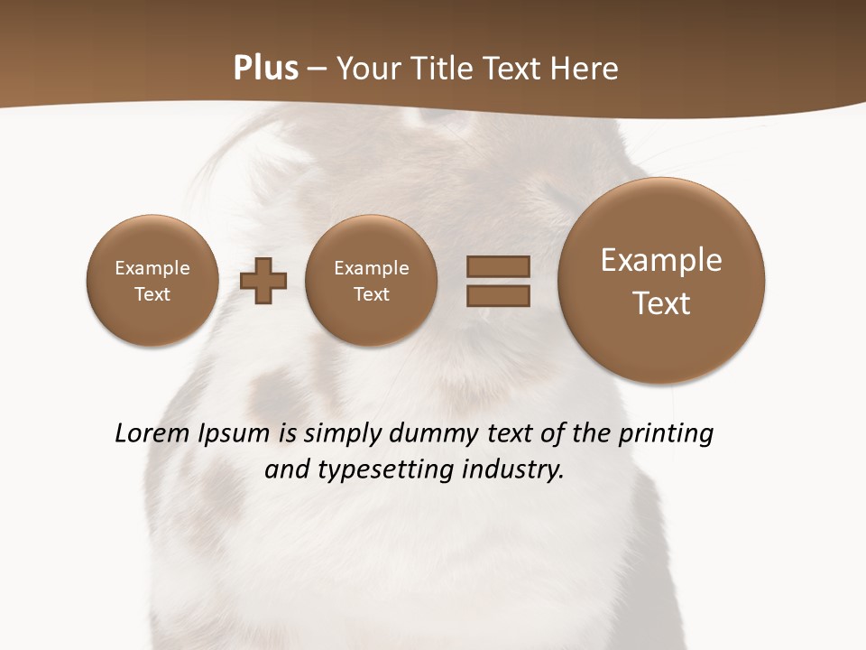 Animal Cut Out Furry PowerPoint Template