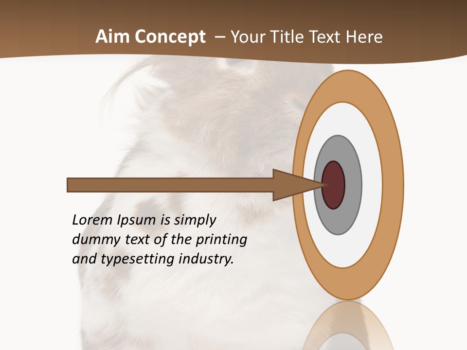 Animal Cut Out Furry PowerPoint Template