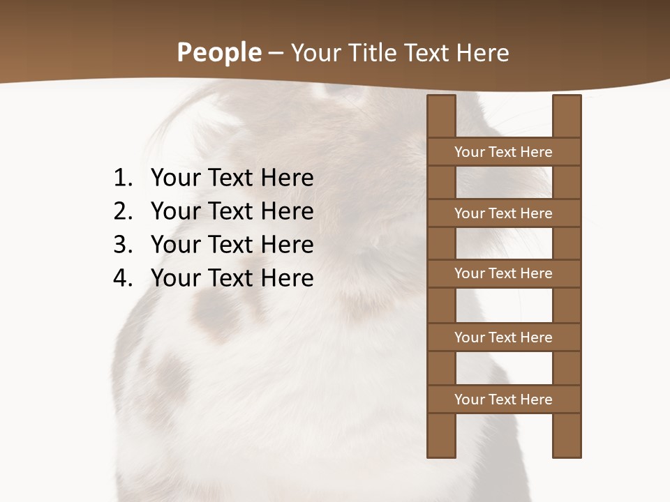 Animal Cut Out Furry PowerPoint Template