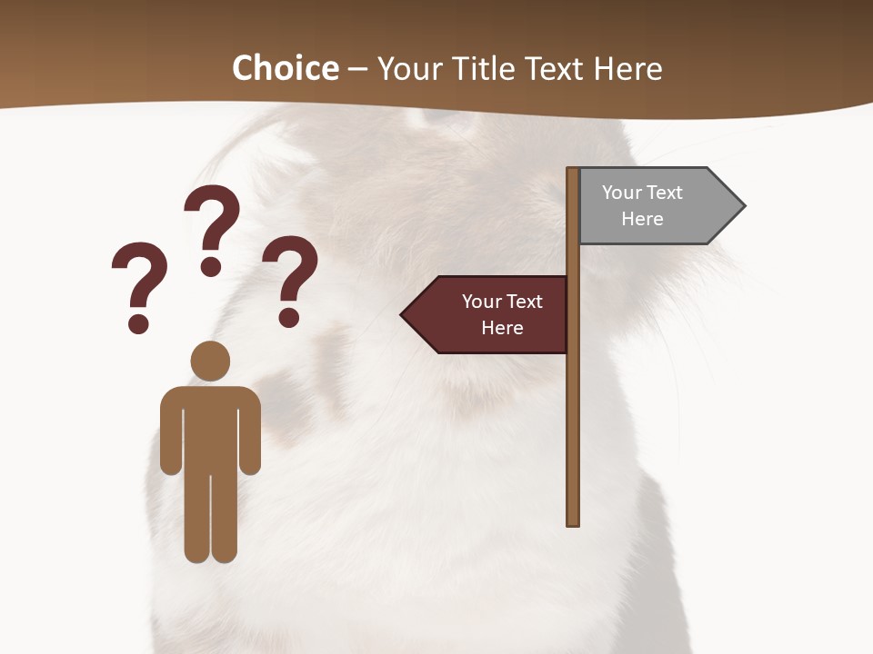Animal Cut Out Furry PowerPoint Template