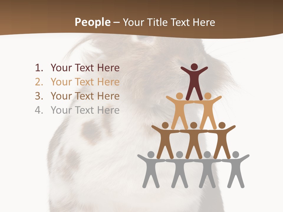 Animal Cut Out Furry PowerPoint Template
