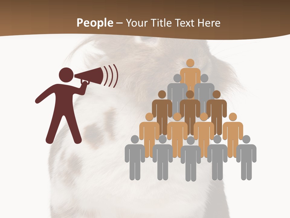 Animal Cut Out Furry PowerPoint Template