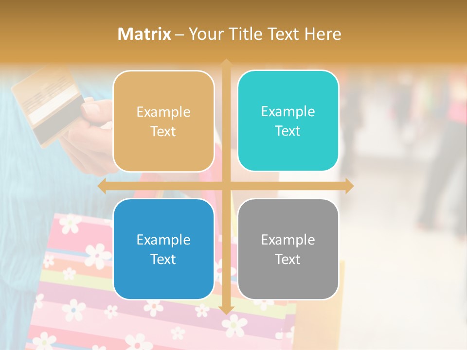 Mall Foreground Money PowerPoint Template