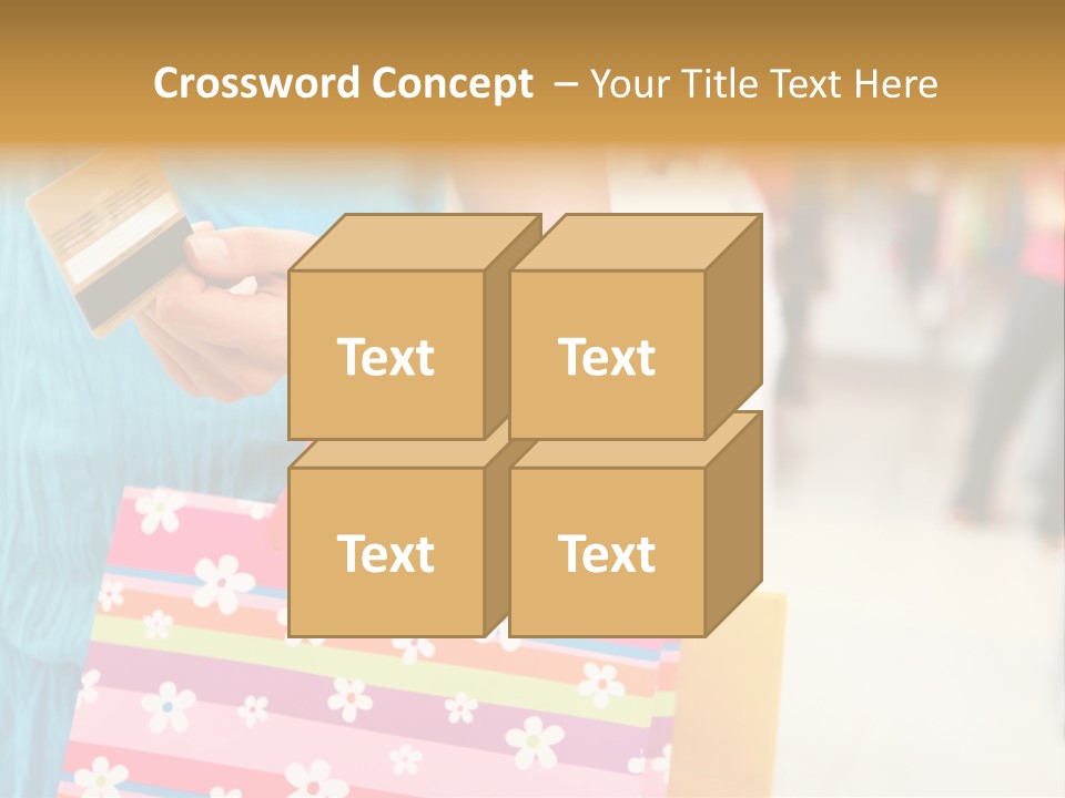 Mall Foreground Money PowerPoint Template