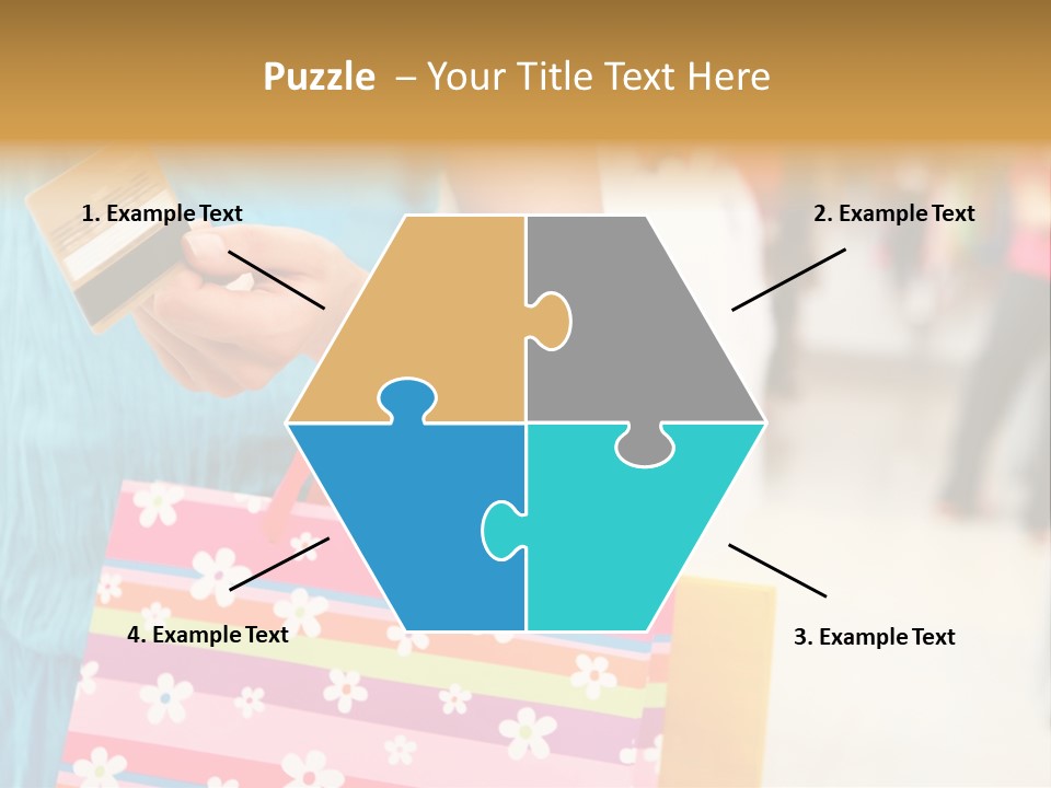 Mall Foreground Money PowerPoint Template