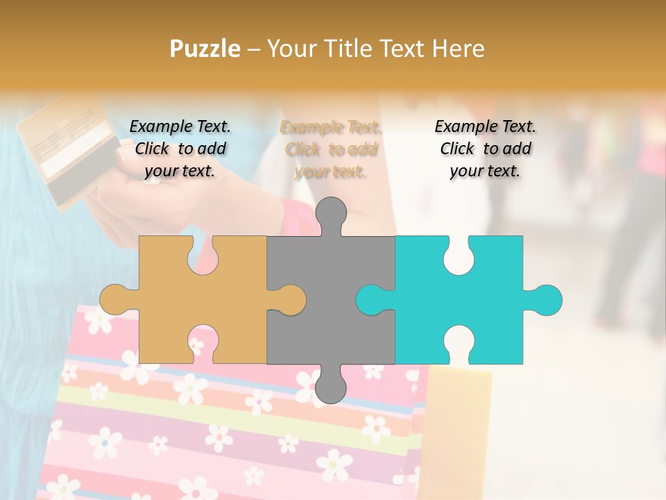 Mall Foreground Money PowerPoint Template