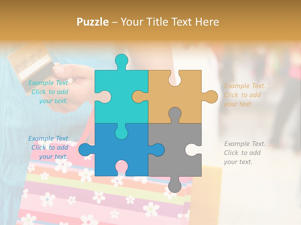 Mall Foreground Money PowerPoint Template