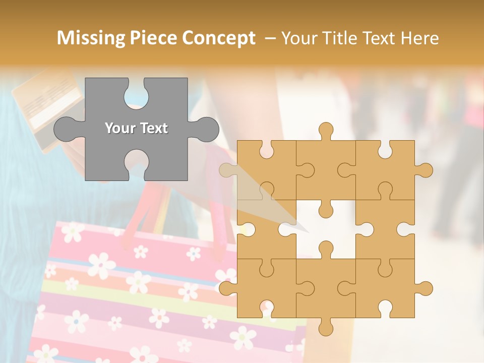 Mall Foreground Money PowerPoint Template