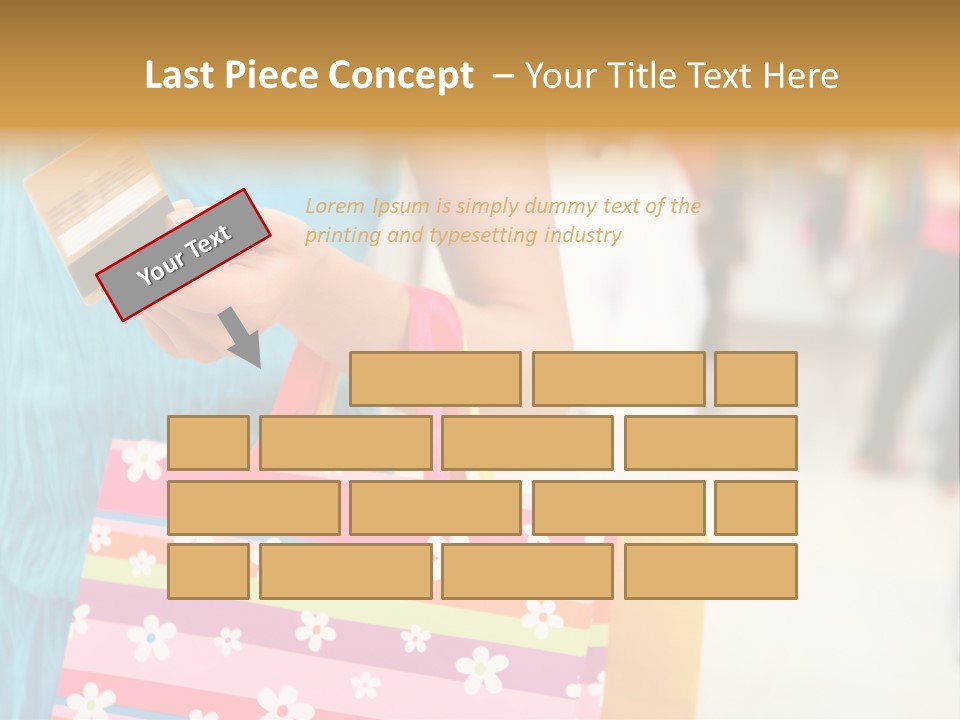 Mall Foreground Money PowerPoint Template