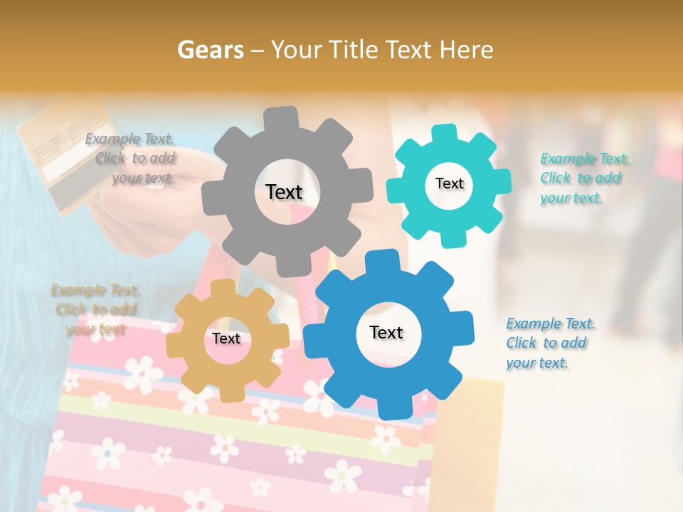 Mall Foreground Money PowerPoint Template