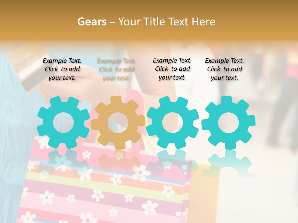 Mall Foreground Money PowerPoint Template